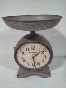 Farmhouse Style Kitchen Scale Clock