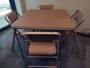 Samsonite Card Table & Four Chair Set