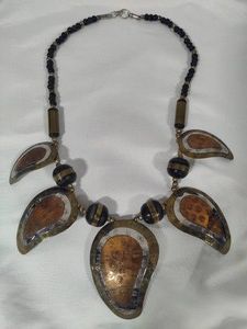 Mixed Metal Boho Statement Necklace
