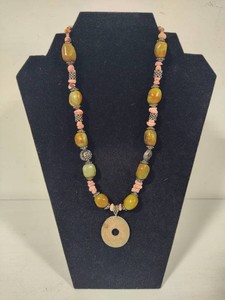 Artisan Designed CoralTurquoise Statement Necklace