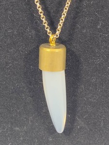 Larissa Lowden Agate Gold Tone Agate Spike Necklace