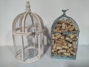 Chicken Wire Birdcage Decor