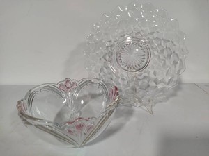 Fostoria Serving Platter & Mikasa French Bouquet Serving Bowl