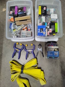 Lot of Nails, Screws, Clamps, Etc
