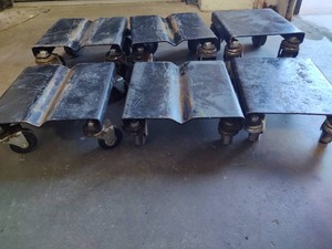 Lot of MovingSnowmobile Dollies