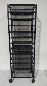 Thirteen Tier Rolling File Rack