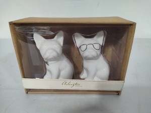 Frenchie Salt & Pepper Shakers New in Packaging