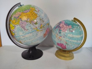 Two Plastic Globes