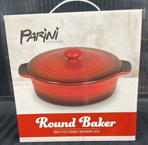 Brand New Parini round, baker, nonstick, ceramic bakeware dish