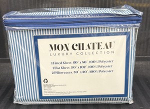 Brand New Mon Chateau luxury collection sheet set everything included queen size