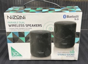 Brand New Nizoni portable dual wireless speakers Bluetooth 5.0