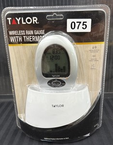 Brand New Taylor wireless rain gauge with the thermometer