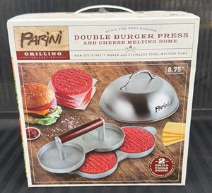 Brand New Parini double, burger, press and cheese, melting dome
