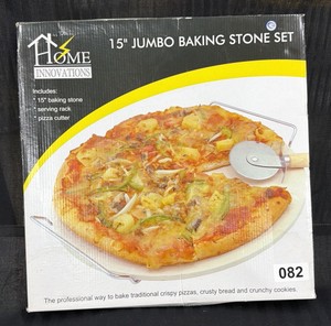 Brand New Home innovations 15 inch jumbo baking stone set
