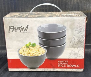 Brand New Parini four piece ceramic rice bowl set