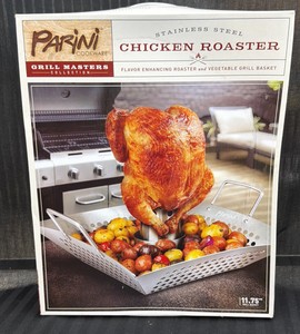 Brand New Parini cookware stainless steel chicken roaster