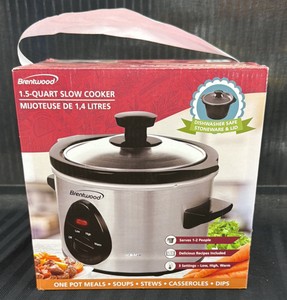 Brand New Brentwood 1.5 quart slow cooker