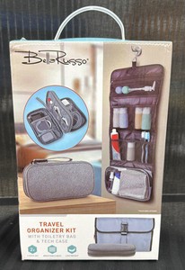 Brand New Bella Russo travel organizer kit with toiletry bag and tech case