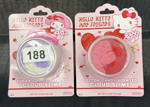Lot of 2 Brand New Hello Kitty and friends cloud slime