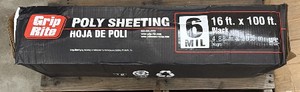 Drip Right poly sheeting 16 x 100 black six mil poly