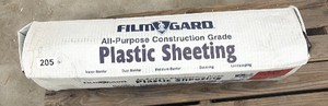 Film Guard, all-purpose construction grade plastic sheeting 8 x 100 six mil