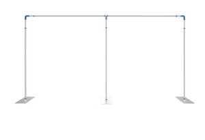New - 10x20ft Backdrop Stand, Wedding Party Backdrop Stand Pipe Kit Curtain Frame, Professional Background Support, Heavy Duty Photoshoot Stand for Wedding Party Celebration Photography Stage