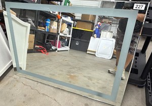 Large light up hardwire sign  39 x 28 mirrored glass front used for writing on with fluorescent markers. perfect for retail store