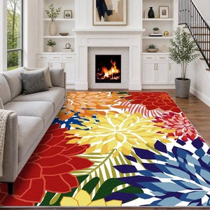 $150 ZonLi 9x12 Area Rug for Living Room, Washable Rugs for Bedroom