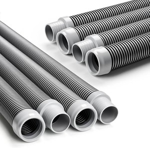 Sepetrel Pool Vacuum Hose - Pool Hoses for Inground Pools,1-12-Inch by 26-Feet,Fits Most Brands of Automatic Cleaners,Black