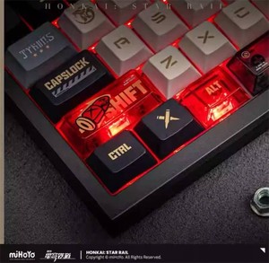 $150 MIHOYO hankai star rail galaxy ranger boothill mechanical keyboard