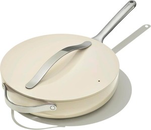 $165 Caraway Non-Stick Ceramic Saut  Pan with Lid (4.5 qt, 12)