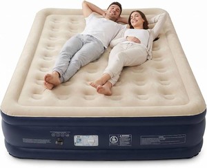 SENNOUL Air Mattress Queen with Built in Pump,18 Raised Blow up Bed,800lb