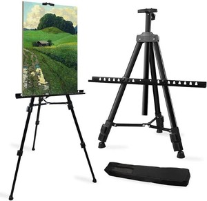RRFTOK 21-66 Inch Adjustable Art Easel Stand for Painting and Sign, Black