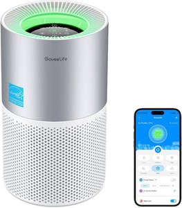 $130 GoveeLife Air Purifier for Bedroom, Covers up to 1162ft , 24dB Sleep Mode