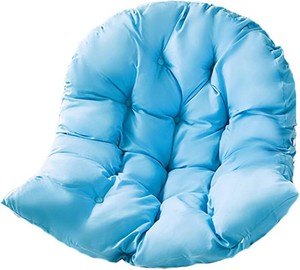 GARCAN Hammock Swing Chair Cushion, Indoor Outdoor Hanging Chair Cushion,Hanging Basket Seat Cushion Pillow, Hanging Egg Chair Cushion Replacement, Soft Hanging Egg Chair Back Cushions Pads,Lake Blue