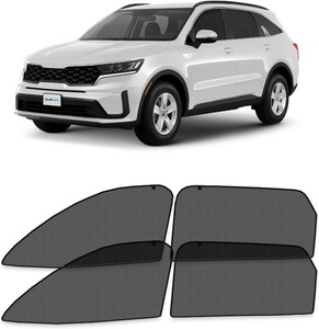 CLIM ART Magnetic Car Window Shades for Kia Sorento 2021-2026   Custom-Fit Sun Blocker Curtains, Side Window Covers, Essential Car Accessories for Camping, Baby, and Privacy Protection - MS0263