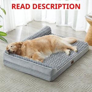 BFPETHOME Orthopedic Washable Dog Bed, Sleeping Couch for Large Senior Dogs