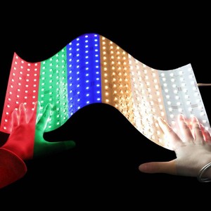 19x9.5 RGBCCT LED Backlight Sheet Color Changing, 24V 90W 288LEDs Flat Flexible LED Light Sheet Cuttable, RGBWW 2600K6500K, Plug&Play, No Power Supply (RGBCCT(2600-6500k))
