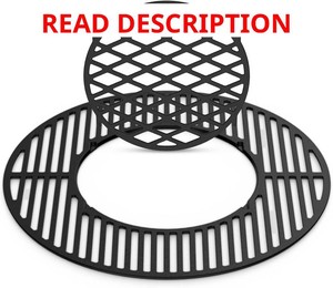 Skyflame Charkettle 2-in-1 Cast Iron 21.5 Inch Grill Grate Replacement
