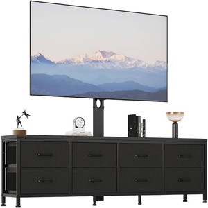 Dresser TV Stand with Mount, Entertainment Center with 8 Drawers