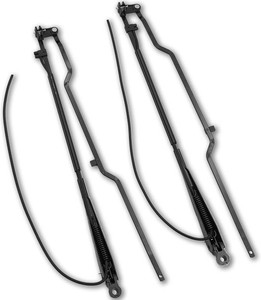 1 Pair Front Windshield Wiper Arm Kit Protection Fits Compatible with Kenworth 2000-2004 W900 2005-2007 C500 Single Motor Style Replaces OE 602-5409 602-5410 1120600BWS 1020600BWS GS27521