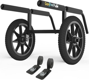 GanFindX Heavy-Duty Kayak Cart, Adjustable Canoe Dolly with 16-Inch Wheels