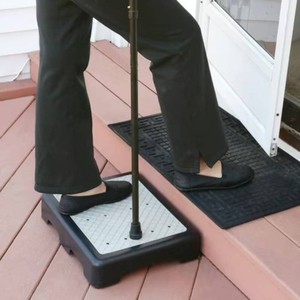 Riser Step Stool - 3 12H Safety Half Step Platform - IndoorOutdoor