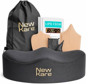 BBL Pillow After Surgery for Sitting Brazilian Butt Lift Recovery Kit with Lipo Foam, Abdominal Board, Lumbar Molder & Female Urinal Post BBL Sitting Cushion for Chair & Car