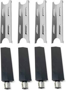 Shengyongh SSBG179A (4-Pack) Stainless Steel Heat Plate and Cast Iron Burner for Master Forge BG179A, BG1793B-A Grill