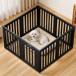Dog Playpen Indoor,Puppy Playpen,Black 23.6 H, 8 Panels