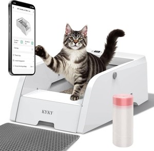 $200 Self Cleaning Litter Box, Upgraded Automatic Cat Litter Box Self Cleaning with APP Control, Large Open Design for SingleMultiple Cats, Anti Pinch and Odorless