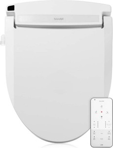 $325 Brondell LE99 Bidet Toilet Seat, Fits Elongated Toilets, Electric Bidet with Remote, Warm Air Dryer, Strong Wash Mode, Stainless-Steel Nozzle, Saved User Settings & Easy Installation