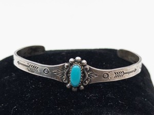 ChildInfant Turquoise Sterling Silver Cuff Bracelet