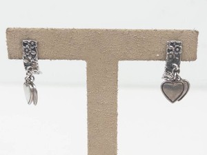 Sterling Silver Heart Dangle Earrings
